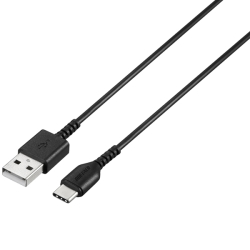 USB2.0ケーブル（Type-A to Type-C） 1.0m ブラック