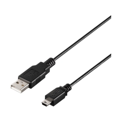 USB2.0 A to miniBΉP[u 0.5m ubN BU2AMNK05BK