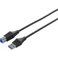 USB3.0 A to B スリムケーブル 0.5m ブラック BSUABSU305BK