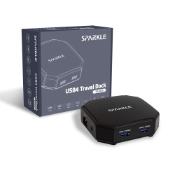 SPARKLE USB4 TRAVEL DOCK/USB4.0((Type-C)ő85Wd)x1/ő40Gbps ̃f[^]x TD-8140