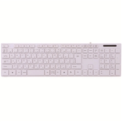 スリムキーボード アイソレーションタイプ ホワイト FKB-U239W