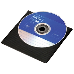 片面不織布ディスクケース(110枚入) ブラック DVD-A003-110BK