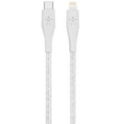 DuraTek Plus USB-C to Lightningケーブル(1.2m) ホワイト F8J243BT04-WHT