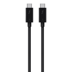 Thunderbolt3ケーブル(USB-C to USB-C)(100W)(0.8m) ブラック F2CD084BT0.8MBK