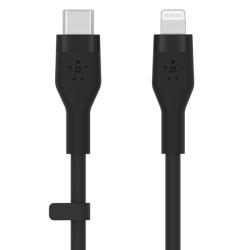 USB-C to ライトニング シリコン やわらかケーブル 1m ブラック CAA009BT1MBK