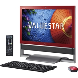 NEC デスクトップPC VALUESTAR VN770 レッド モニタ一体型 VALUESTAR N VN770/BS6R PC-VN770BS6R クランベリーレッド NEC