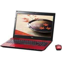 NEC ノートPC PC-NS750FAR-KS レッド NECパーソナル(Cons) LAVIE Note Standard - NS750/FAR クリスタル