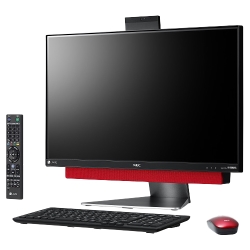 NECパーソナル LAVIE Desk All-in-one - DA770/KAR メタルレッド PC 