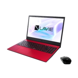 LAVIE N15 - N1565/AAR カームレッド (AMD Ryzen 7 4700U/8GB/SSD・256GB/DVDスーパーマルチ/Win10Home64/Microsoft Office Home & Business 2019/15.6型) PC-N1565AAR