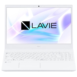 LAVIE Smart N15 (15.6型フルHD/Core i5-10210U/メモリ8GB/SSD 256GB(PCIe)/DVD-SM/Wi-Fi 6(11ax)/Win10 Home/Office H&B 2019) パールホワイト PC-SN164RLDH-D