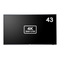 液晶ディスプレイ 43型/3840×2160/HDMI、D-Sub/ブラック/スピーカー:あり LCD-E438