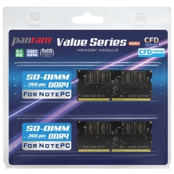 m[gPCp PC4-21300(DDR4-2666) 8GB×2g 260pin SO-DIMM (ۏ)(PanramV[Y) W4N2666PS-8G