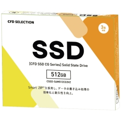 2.5C` SSD 512GB SATA 7mm 3D NAND̗p 3Nۏ Read(MAX)550/ Write(MAX)510MB/s CSSD-S6M512CG3VZ