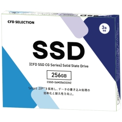 2.5C` SSD 256GB SATA 7mm 3D NAND̗p 3Nۏ Read(MAX)550/ Write(MAX)500MB/s CSSD-S6M256CG3VZ