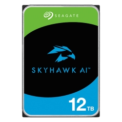 Seagate SkyHawk AI 3.5 12TB HDD (CMR) [J[5Nۏ 256MB 7200rpm lbg[N rfI R[_[ AIΉNVRVXep ST12000VE001
