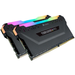 DDR4 2666MHz 16GBx2 288pin DIMM Unbuffered 16-18-18-35 Vengeance RGB PRO black1.35V XMP 2.0 CMW32GX4M2A2666C16