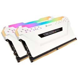 DDR4 3200MHz 8GBx2 288pin DIMM Unbuffered 16-18-18-36 Vengeance RGB PRO White CMW16GX4M2C3200C16W