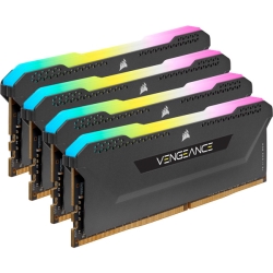 コルセア DDR4 3200MHz 8GBx4 DIMM 16-20-20-38 XMP 2.0 VENGEANCE RGB PRO SL Black for AMD & Intel CMH32GX4M4E3200C16