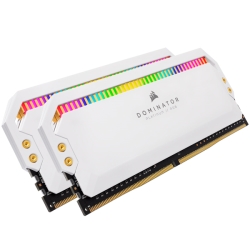 DDR4 3600MHz 8GBx2 DIMM 18-19-19-39 DOMINATOR PLATINUM RGB White Heatspreader RGB LED CMT16GX4M2C3600C18W