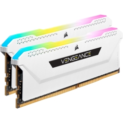 コルセア DDR4 3600MHz 8GBx2 DIMM 18-22-22-42 XMP 2.0 VENGEANCE RGB PRO SL White for AMD & Intel CMH16GX4M2D3600C18W