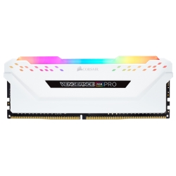 コルセア DDR4 3200MHz 16GBx2 DIMM Unbuffered 16-20-20-38 XMP 2.0 VENGEANCE RGB PRO White 1.35V CMW32GX4M2E3200C16W