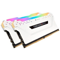 DDR4 3600MHz 8GBx2 288pin DIMM Unbuffered Vengeance RGB PRO White Heat spreader RGB LED CMW16GX4M2D3600C18W