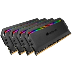 DOMINATOR PLATINUM RGB 8GBx4 DDR4 3200 (PC4-25600) C16 1.35V Desktop Memory - Black CMT32GX4M4C3200C16