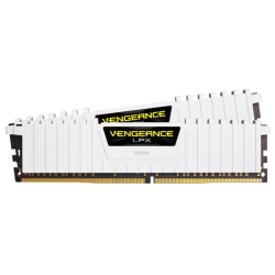 DDR4 3000MHz 8GBx2 288pin DIMM Unbuffered 16-20-20-38 Vengeance LPX White 1.35V XMP 2.0 CMK16GX4M2D3000C16W