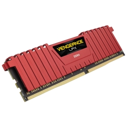 DDR4 2400MHz 8GBx1 288pin DIMM Unbuffered 16-16-16-39 Vengeance LPX Red Heat spreader CMK8GX4M1A2400C16R