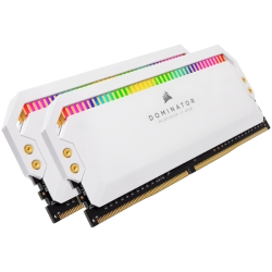 DDR4 4000MHz 8GBx2 DIMM 19-23-23-45 DOMINATOR PLATINUM RGB White Heatspreader RGB LED CMT16GX4M2K4000C19W