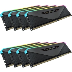 DDR4 3200MHz 256GB(32GBx8) UDIMM 16-20-20-38 VENGEANCE RGB RT Black 1.35V for AMD Ryzen CMN256GX4M8Z3200C16