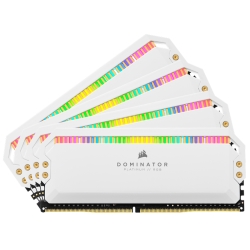 DDR4 3200MHz 32GB(8GBx4) DIMM Unbuffered 16-20-20-38 DOMINATOR PLATINUM RGB White 1.35V CMT32GX4M4E3200C16W