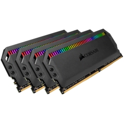 DOMINATOR PLATINUM RGB 64GB (16GBx4) DDR4 3600 (PC4-28800) C18 1.35V Desktop Memory - Black CMT64GX4M4K3600C18