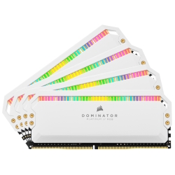 DDR4 3600MHz 64GB(16GBx4) DIMM 18-19-19-39 DOMINATOR PLATINUM RGB White Heatspreaders RGB LED CMT64GX4M4K3600C18W