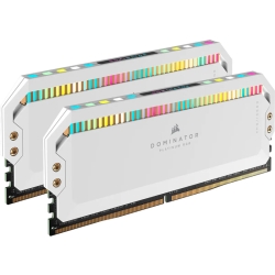DDR5 6200MHz 32GB(16GBx2) UDIMM 36-39-39-76 DOMINATOR PLATINUM RGB White RGB LED 1.3V CMT32GX5M2X6200C36W
