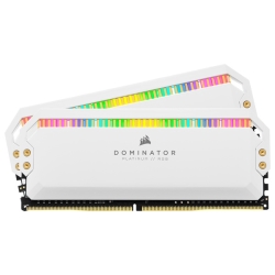 DDR4 3600MHz 16GB(8GBx2) UDIMM 18-22-22-42 XMP 2.0 DOMINATOR PLATINUM RGB White RGB LED 1.35V CMT16GX4M2D3600C18W