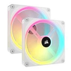 PCP[Xt@ iCUE LINK QX140 RGB WHITE 140mm Magnetic Dome RGB Fan Starter Kit CO-9051008-WW