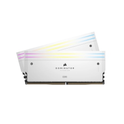 DDR5 6600MT/s 32GB(16GBx2) UDIMM 32-39-39-76 XMP 3.0 DOMINATOR TITANIUM White RGB LED 1.4V CMP32GX5M2X6600C32W
