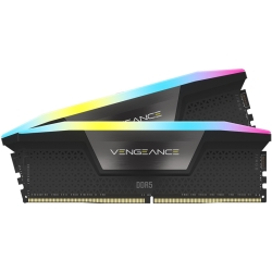 DDR5 5600MT/s 64GB(32GBx2) UDIMM 40-40-40-77 XMP 3.0 VENGEANCE RGB DDR5 Black 1.25V CMH64GX5M2B5600C40