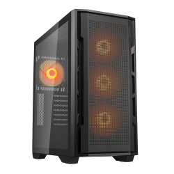 UNIFACE RGB/�~�h���^���[�P�[�X/�u���b�N/120mm ARGB�t�@��4��W������/�ő�420mm���W�G�[�^�[�Ή�/�ő�9���120mm�t�@�����ډ\/�Œ�400mm��GPU���ډ\