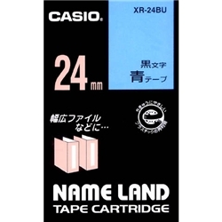 カシオ計算機 ネームランド用スタンダードテープ 24mm 青/黒文字 XR 
