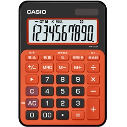 カラフル電卓 10桁 ビターオレンジ MW-C12A-BO-N