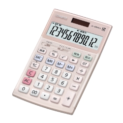 カシオ計算機 実務電卓 12桁 検算 ジャストタイプ ピンク JS-20WKA-PK 