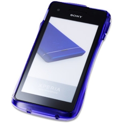 CLEAVE CRYSTAL BUMPER for Xperia VL SOL21 ディープブルーオーシャン DCB-XVL1CRBU
