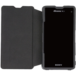 PU Leather Case for Xperia Z1f - Black DCS-XZ1FPL01BK