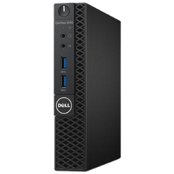OptiPlex 3050 Micro(Win10Pro64bit/4GB/Core i5-7500T/500GB/No-Drive/VGAアダプタカード/WLAN/2年保守/Officeなし) DTOP033-401N2