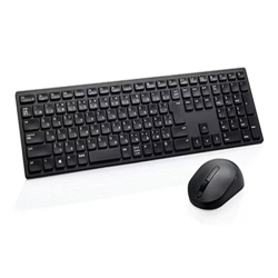 Dell Pro �L�[�{�[�h�ƃ}�E�X - KM5221W - ���{�� - �u���b�N - SnP