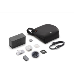 DJI Mic Mini 2�i1 �g�����X�~�b�^�[ + 1 ���o�C�����V�[�o�[ + �[�d�P�[�X�jDMM533