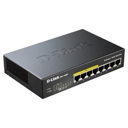 D-Link 8ポート 10/100/1000BASE-T(PoE:ポート1～4) アンマネージド