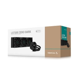 Deepcool LS720S ZERO DARK/360mm簡易水冷CPUクーラー/オールブラック